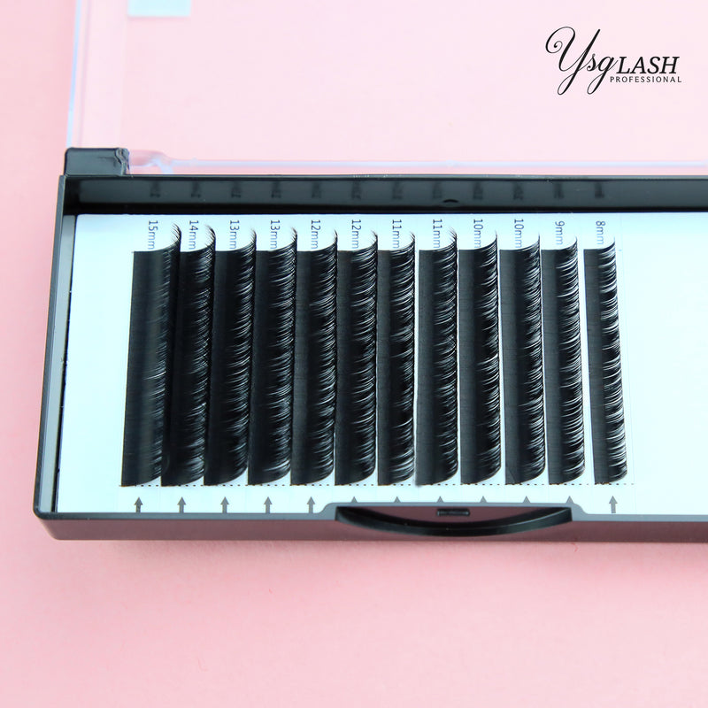 Customization easy fan eyelash custom packing individual lashes extension
